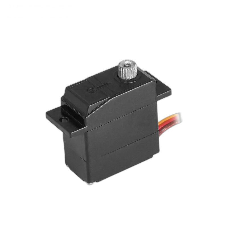Kpower M09YY servo motor, angled view with metal output spline and 3‑wire lead
