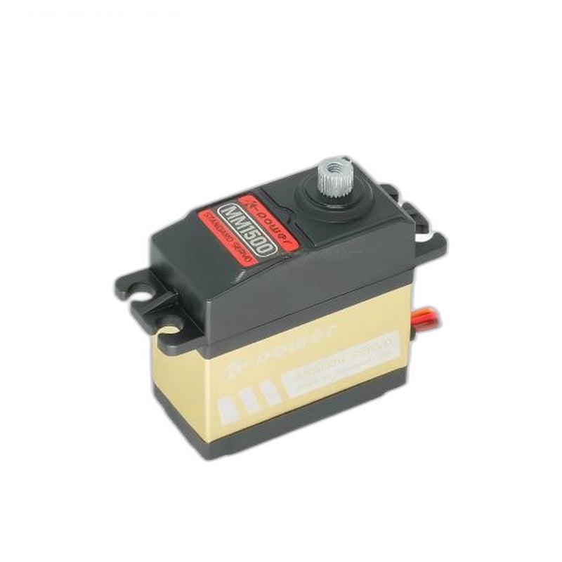 Kpower MM1500 digital servo motor with metal spline output, black and gold case