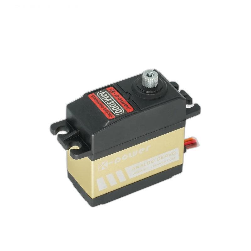 Kpower MM3000 servo motor, metal case standard servo with output spline and mounting tabs