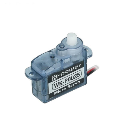 Kpower WK-P0025 (P0025) 2.5g micro servo motor, translucent blue case with output shaft