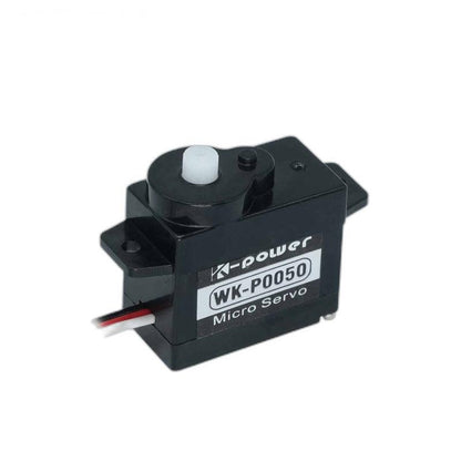 Kpower WK-P0050 (P0050) 5g micro servo motor, black case with WK-P0050 label and lead wire