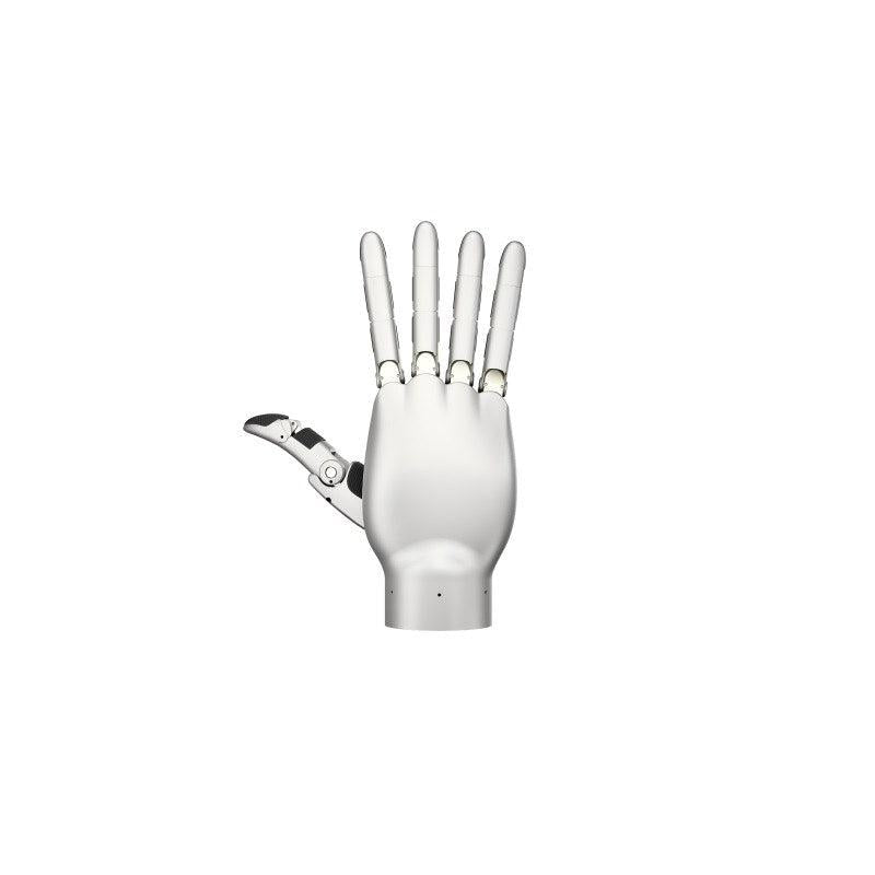 LINKERBOT Linker Hand robotic gripper, back view with fingers extended on white background