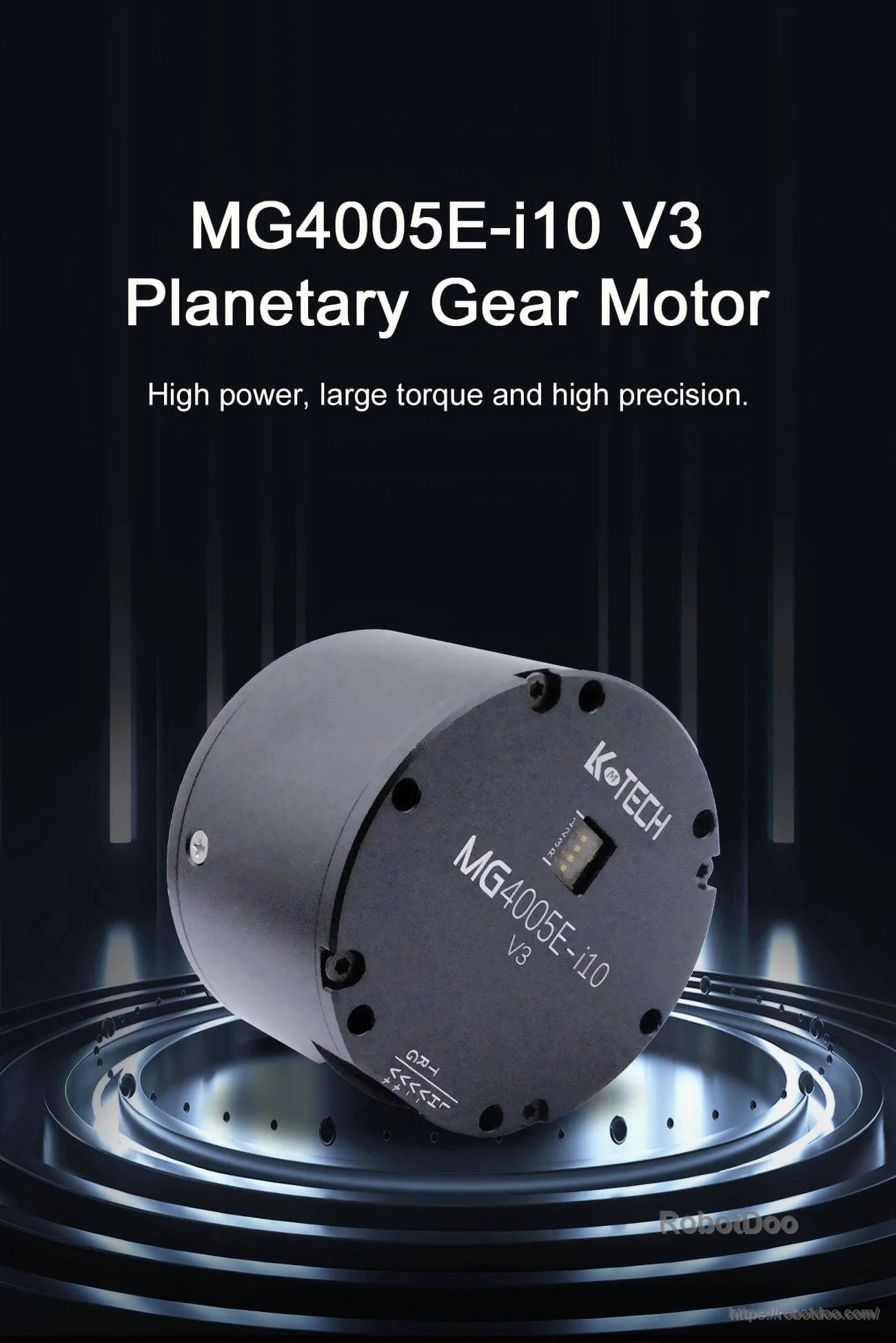 LKMTECH MG4005E-i10-V3 planetary gear motor, compact joint actuator with integrated housing