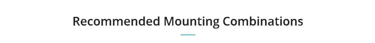 Recommended mounting combinations heading for Livox MID-360/MID-360S LiDAR installation guidance
