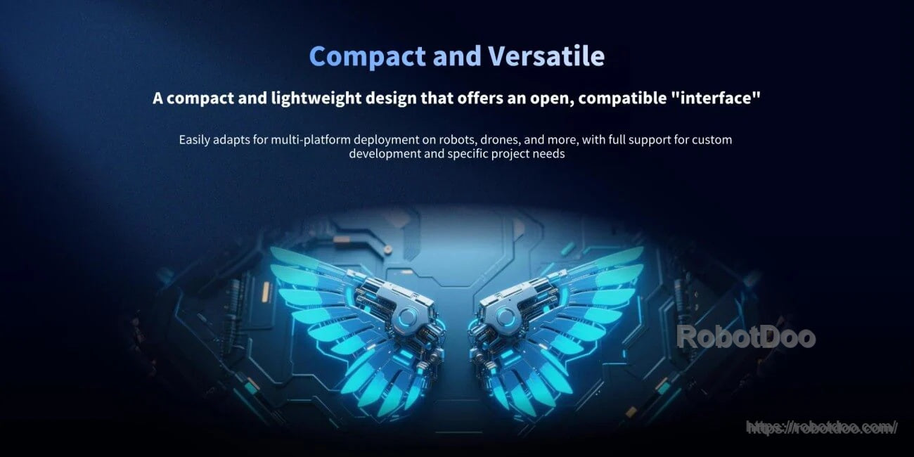 Compact and versatile deployment graphic for robots, drones, and other platforms