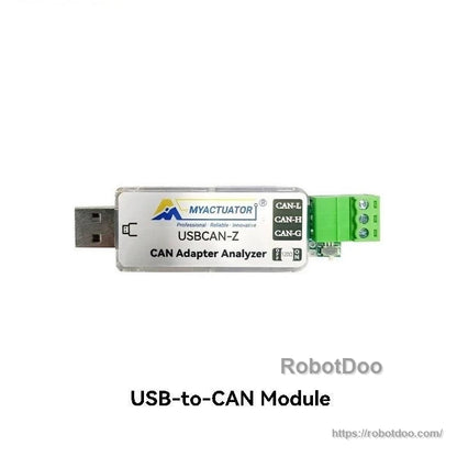 MyActuator USBCAN-Z USB-to-CAN adapter analyzer module with green terminal block connector