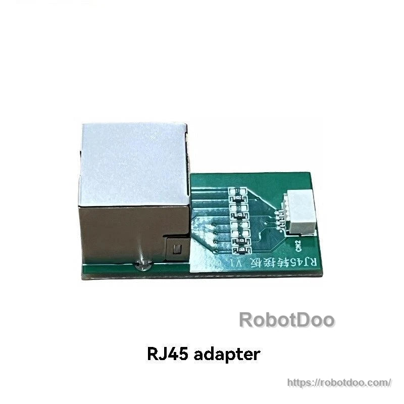 RJ45 adapter board for actuator communication, small PCB with RJ45 jack and connector