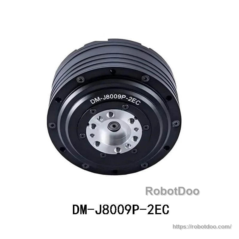 DM-J8009P-2EC actuator module front face close-up with concentric rings and mounting holes