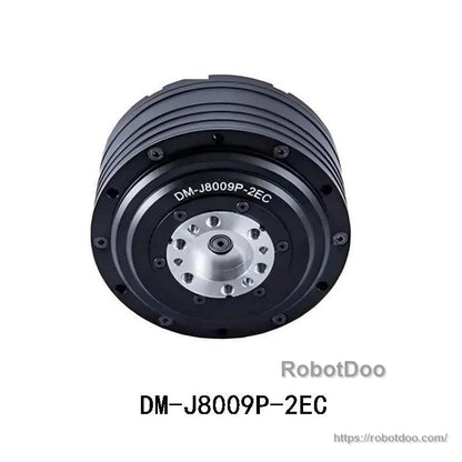 DM-J8009P-2EC actuator module front face close-up with concentric rings and mounting holes