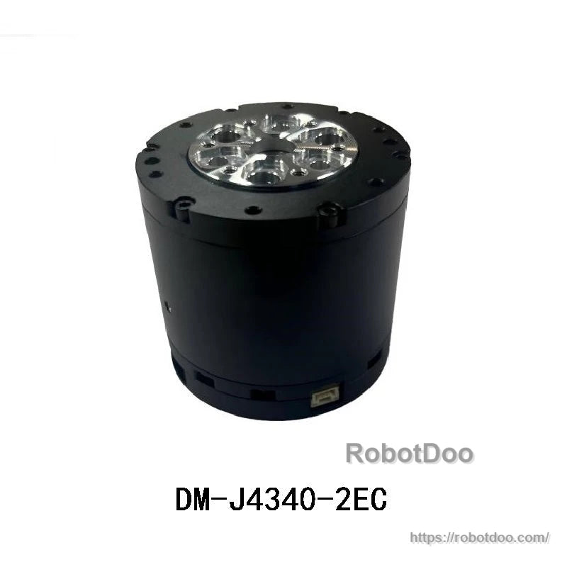 DM-J4340-2EC actuator module close-up with multi-hole top plate and side connector