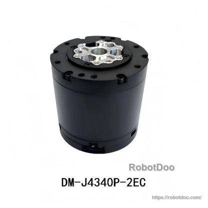 DM-J4340P-2EC actuator module close-up, black cylinder with silver top bracket