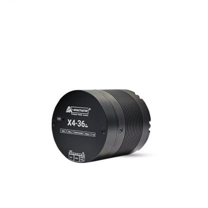 X4-36 actuator angled side view showing ribbed housing and front label