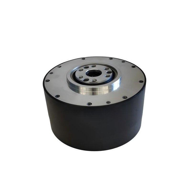 ROBSTRIDE 02 IP67 motor, cylindrical housing with metal mounting face and bolt-hole pattern