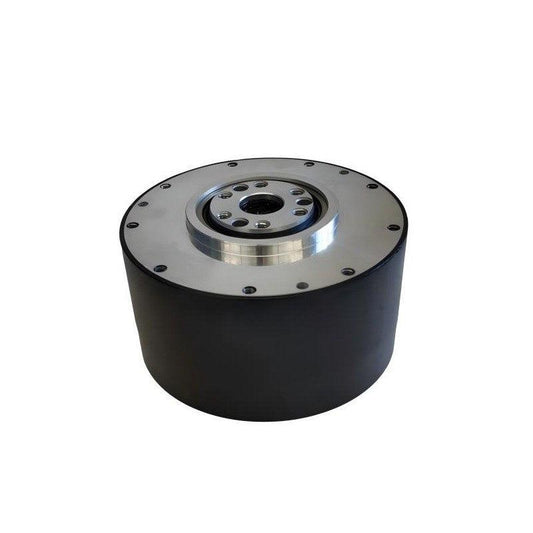 ROBSTRIDE 02 IP67 motor, cylindrical housing with metal mounting face and bolt-hole pattern