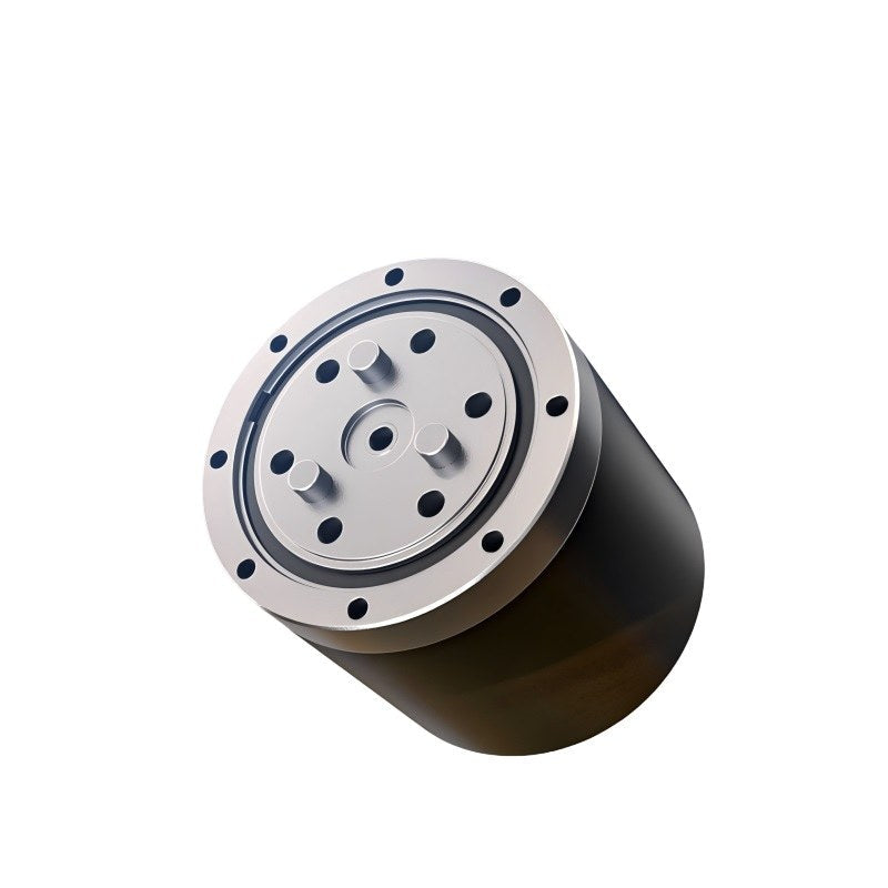 ROBSTRIDE EduLite 05 Motor actuator module, angled top view showing circular mounting face and bolt holes