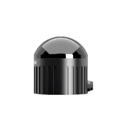 RoboSense Airy LiDAR sensor side view showing cylindrical housing fins and side connector port
