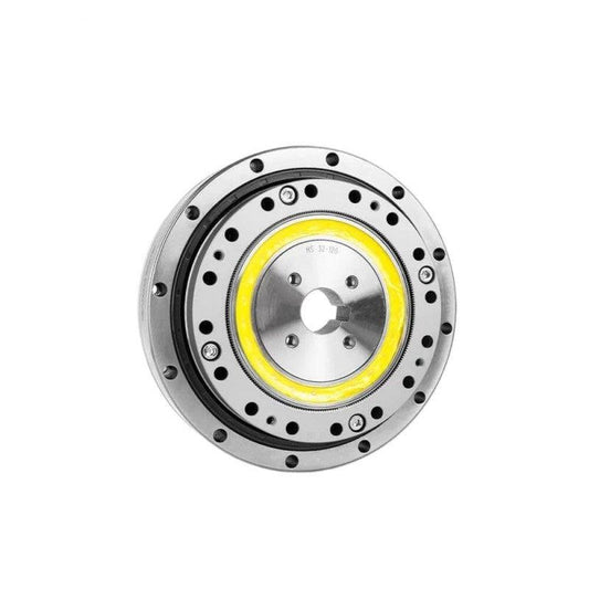 SITO DRIVE HS-32-III strain wave drive reducer, top face with bolt circle and yellow seal ring