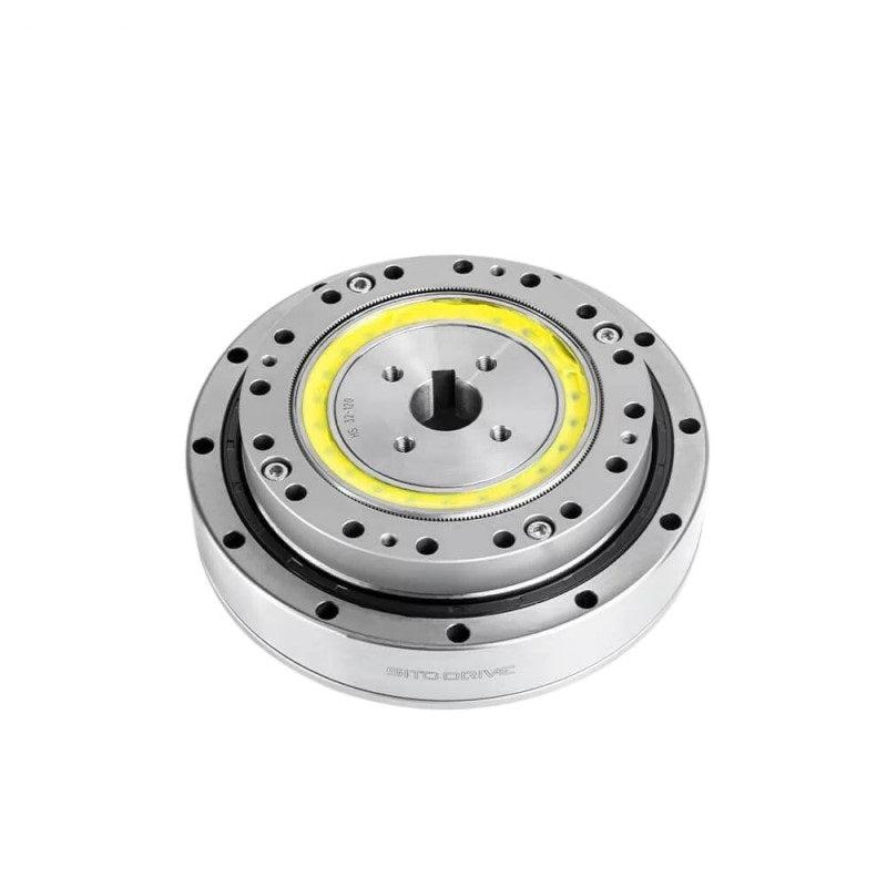 SITO DRIVE HS-32-III harmonic gear reducer in angled view showing central bore and mounting holes