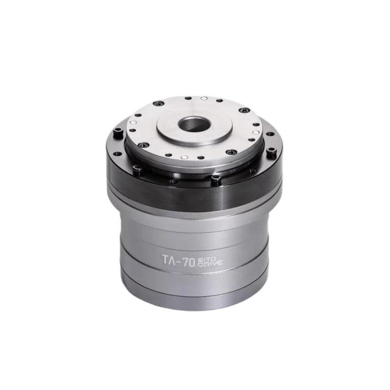 SITO DRIVE TA-70 rotary actuator angled view showing top flange with mounting holes and center bore