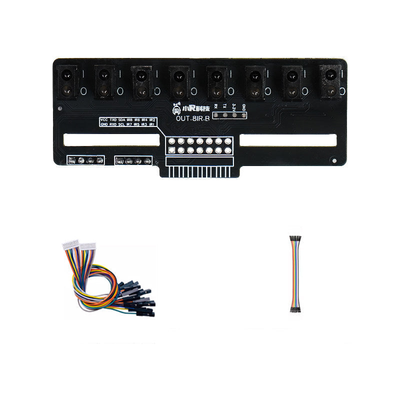 8-Channel IR Line Tracking Sensor Module for Robot Car (Analog & Digital Output, UART/I2C Support)