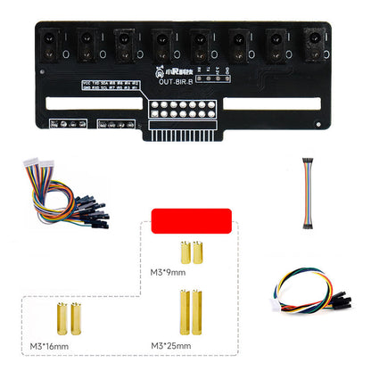 8-Channel IR Line Tracking Sensor Module for Robot Car (Analog & Digital Output, UART/I2C Support)