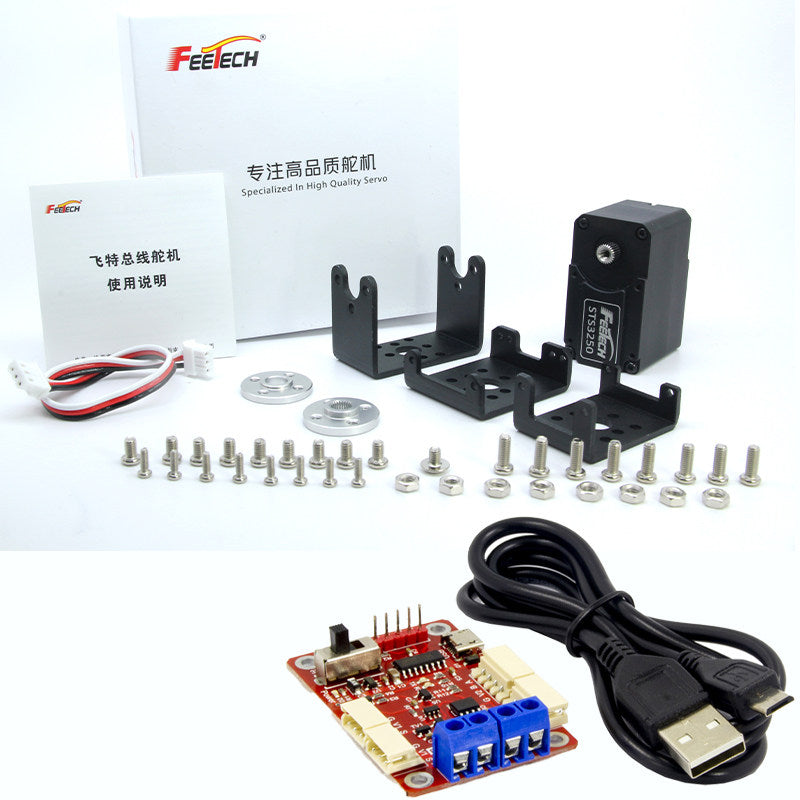 FEETECH STS3250 50KG 360° Dual Shaft Serial Bus Servo 12V Metal Gear Robot Servo