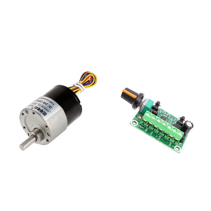 GM37-BLDC3525 Brushless DC Gear Motor 12V 24V High Torque Metal Gear Reduction Motor with PWM Speed Control