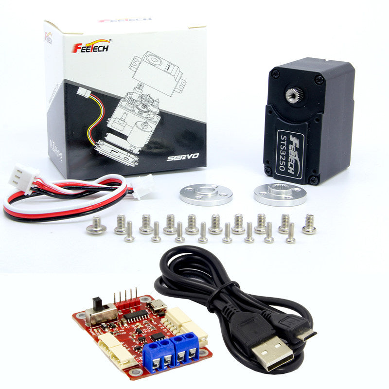 FEETECH STS3250 50KG 360° Dual Shaft Serial Bus Servo 12V Metal Gear Robot Servo