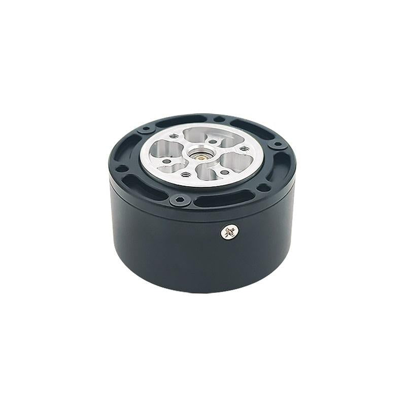 SteadyWin GIM3505-8 planetary reducer motor, angled view of output flange and mounting holes