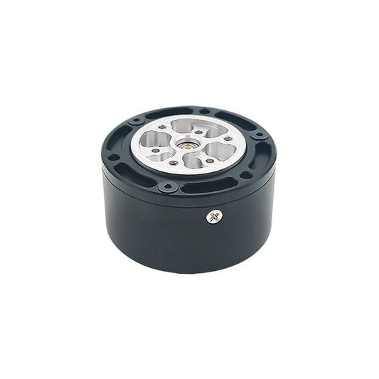 SteadyWin GIM3505-8 planetary reducer motor, angled view of output flange and mounting holes