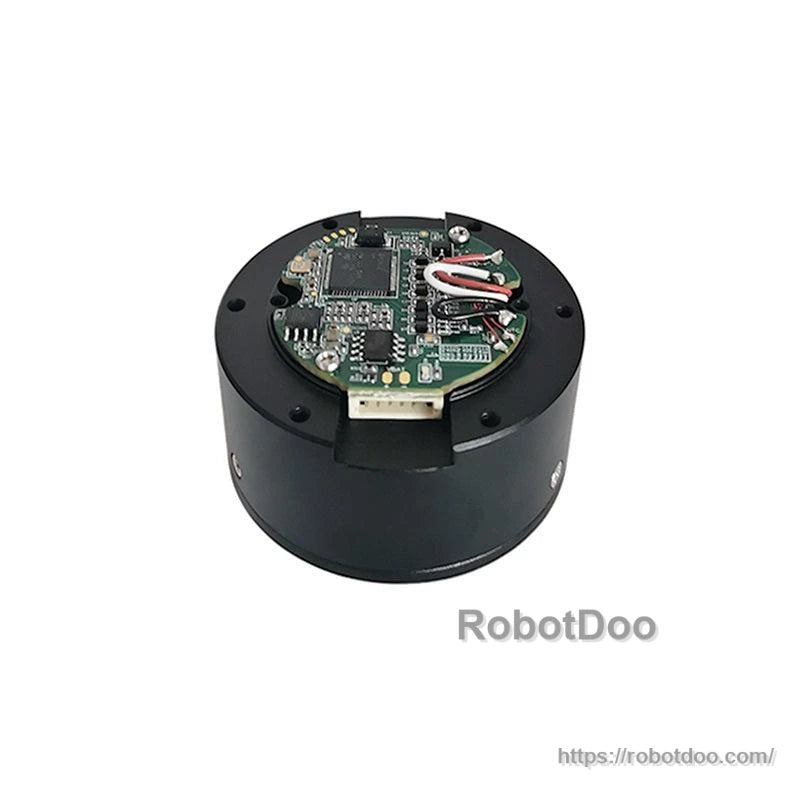 SteadyWin GIM4305-10 planetary reducer motor with cover removed, internal control PCB and wiring shown