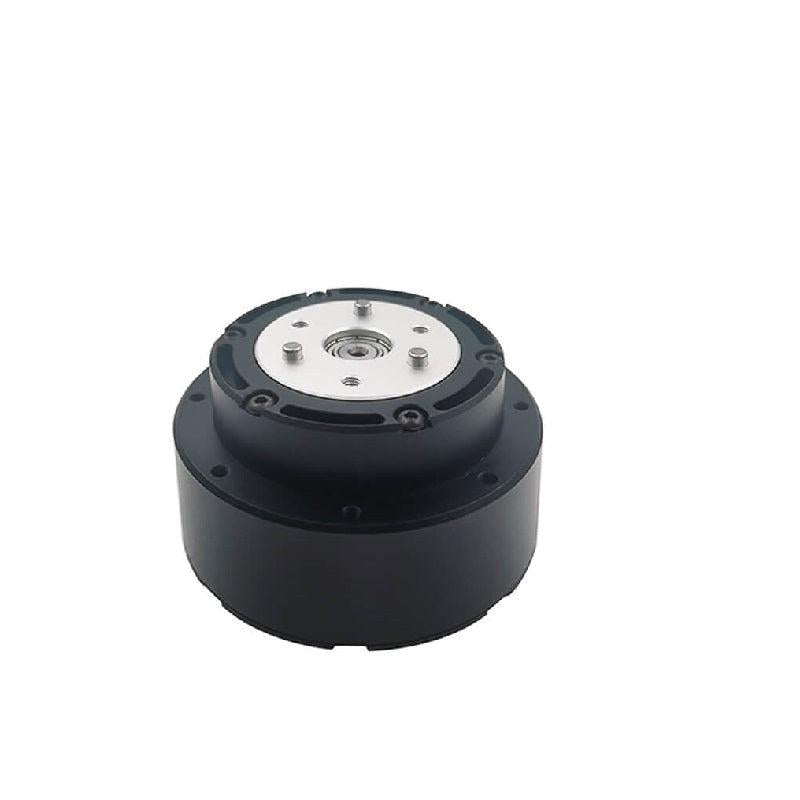 SteadyWin GIM6010-36 36:1 planetary reducer motor, angled view showing output flange and mounting holes