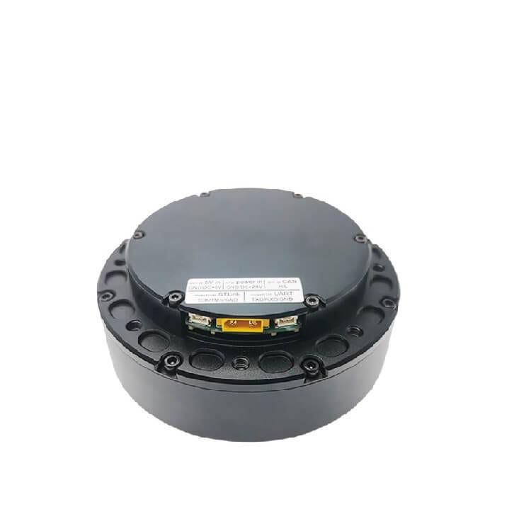 SteadyWin GIM8108-36 36:1 planetary reducer motor, rear housing with spec label and connector bay