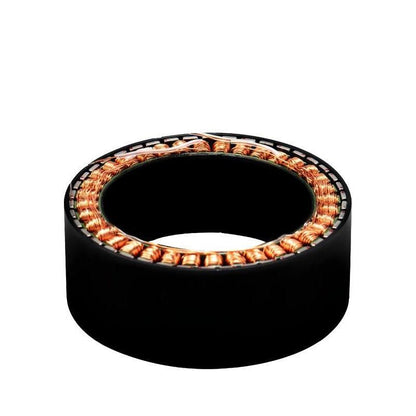 SteadyWin WK10025 36V motor stator ring with copper windings, top view on white background