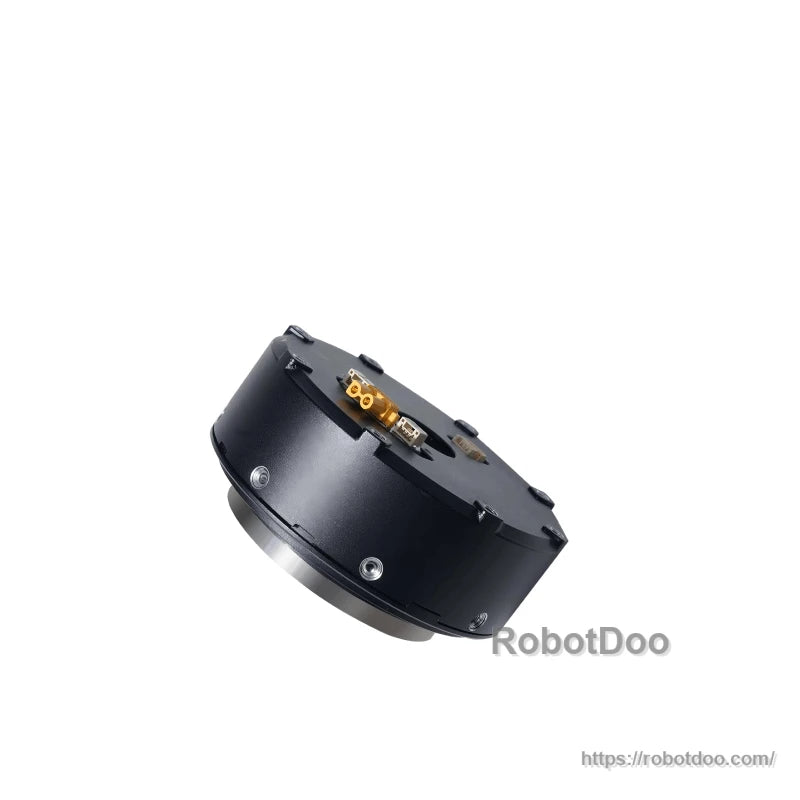Angled rear-side view showing the actuator housing edge and connector area