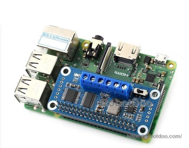 Waveshare Motor Driver HAT with I2C Interface for Raspberry Pi Dual DC Motor Mobile Robot Projects
