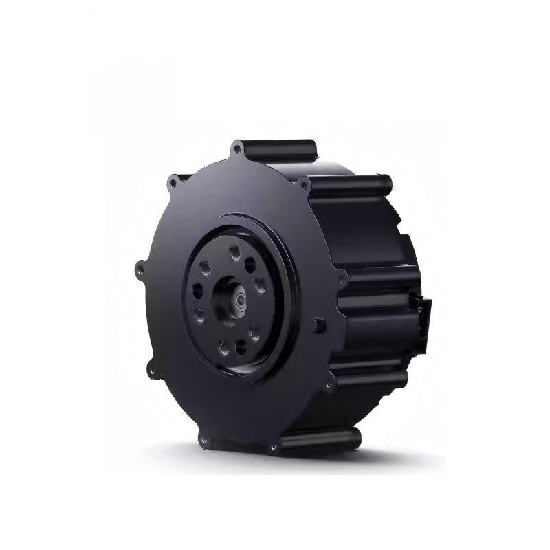 Xiaomi CyberGear Micro-motor servo motor, angled view showing housing, mounting holes, and central shaft