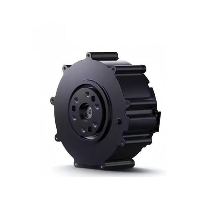 Xiaomi CyberGear Micro-motor servo motor, angled view showing housing, mounting holes, and central shaft