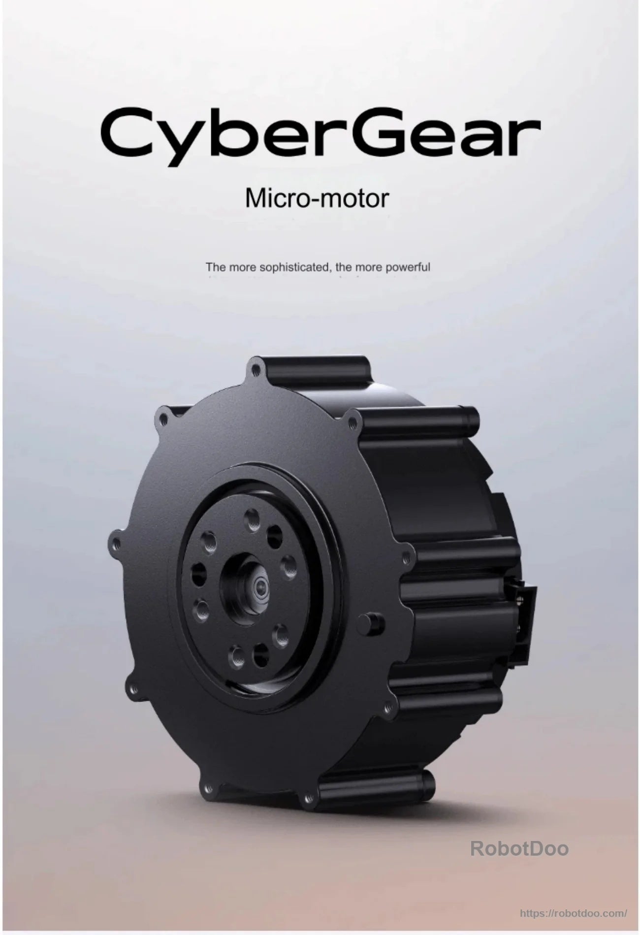 Xiaomi CyberGear Micro-motor compact servo motor with integrated gear reducer, front housing view