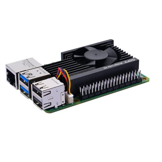 Armor Lite V5 Heatsink with Integrated 3510 Fan for Raspberry Pi 5