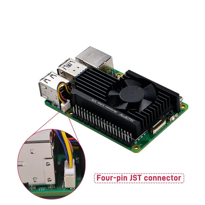 Armor Lite V5 Heatsink with Integrated 3510 Fan for Raspberry Pi 5