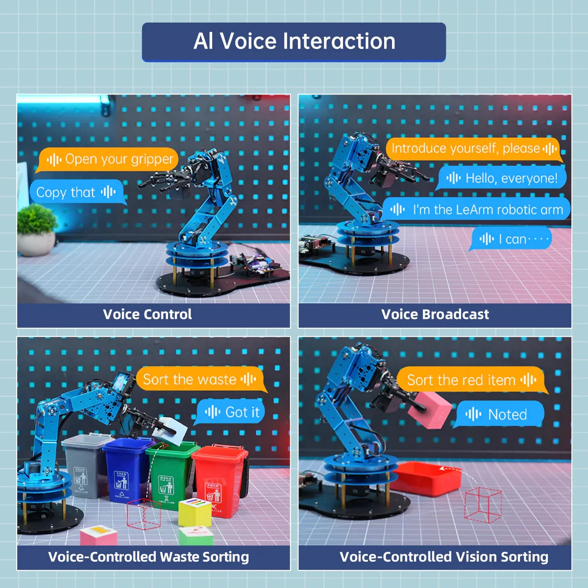 Hiwonder LeArm AI Desktop Robot Arm