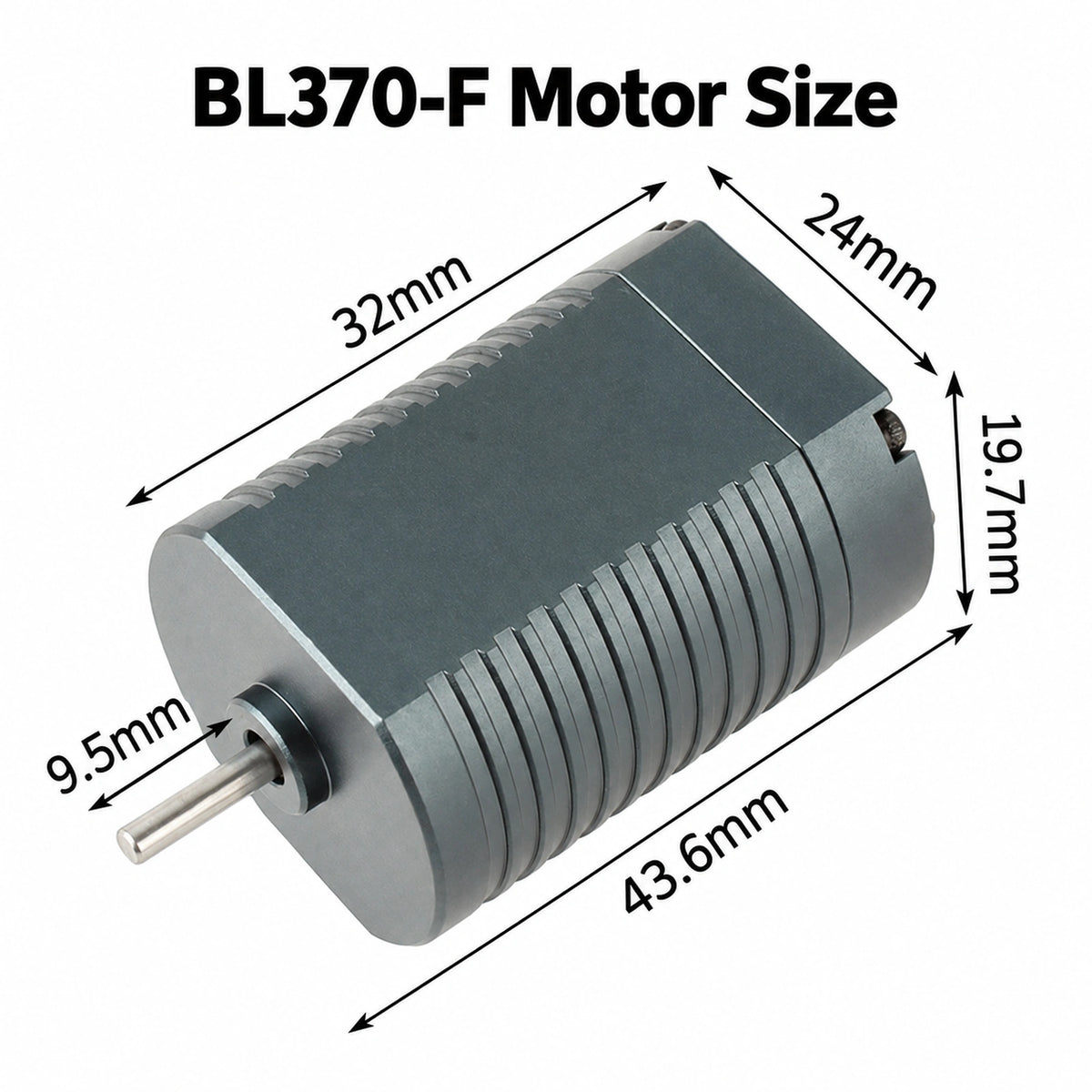 BL370-F 11.1V 44000RPM High Speed Brushless DC Motor with Built-in Driver