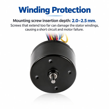 BLDC3525 36mm Brushless DC Motor 12V 24V with Built-In Driver & PWM Control