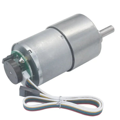 GM37 Geared Motor with Magnetic Encoder – 24V 1000RPM, 10:1 Metal Gearbox, High Precision & Torque for Robotics