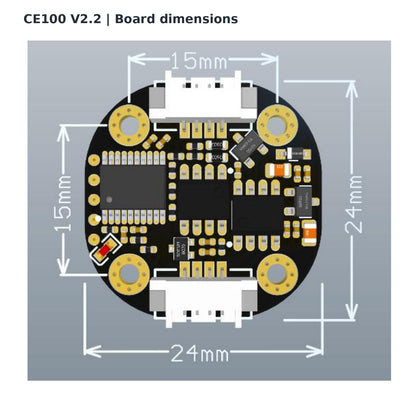 CE100+ 15-Bit Absolute Magnetic Rotary Encoder RS485 TTL Angle Sensor