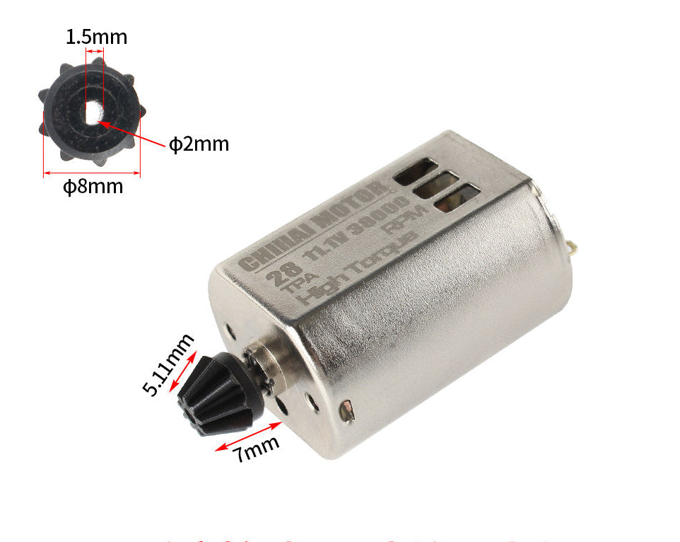 FK280WH-5028EG-43DX 280 Brushed DC High Torque Motor 11.1V 38000RPM for RC Toys & DIY Projects