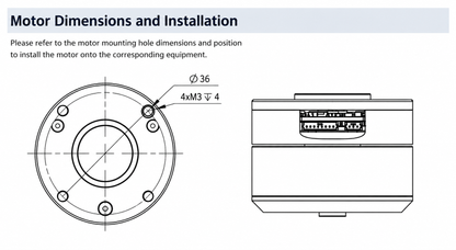 DAMIAO DM-H3510 Hub Motor with Integrated Driver Encoder CANFD Direct Drive BLDC Motor