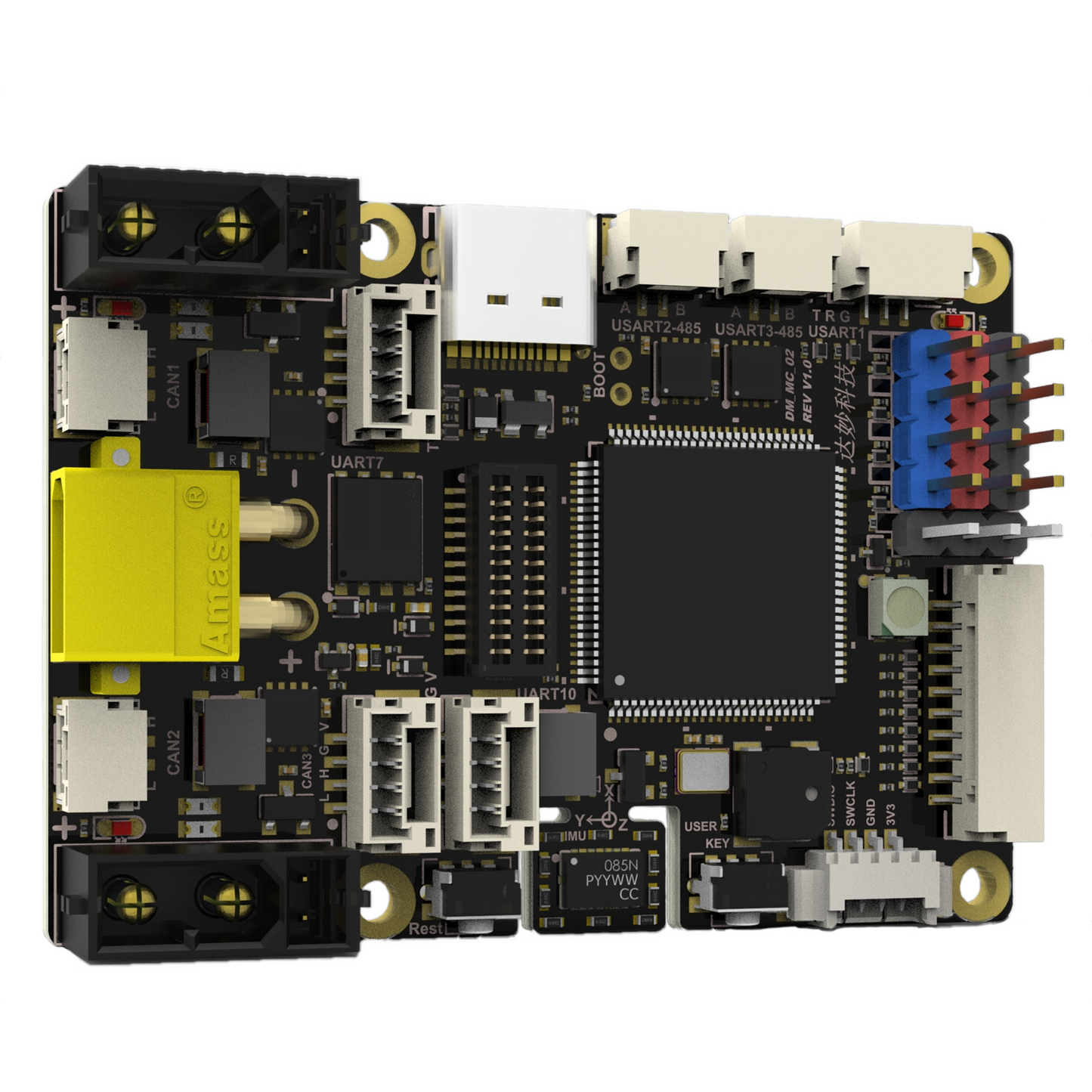 DAMIAO DM-MC02 STM32H723 Robot Control Board with BMI088 IMU CAN FD RS485