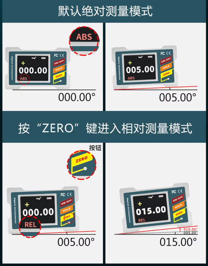 DMI420 Digital Inclinometer High Precision Angle Meter Dual Axis Magnetic Level Sensor